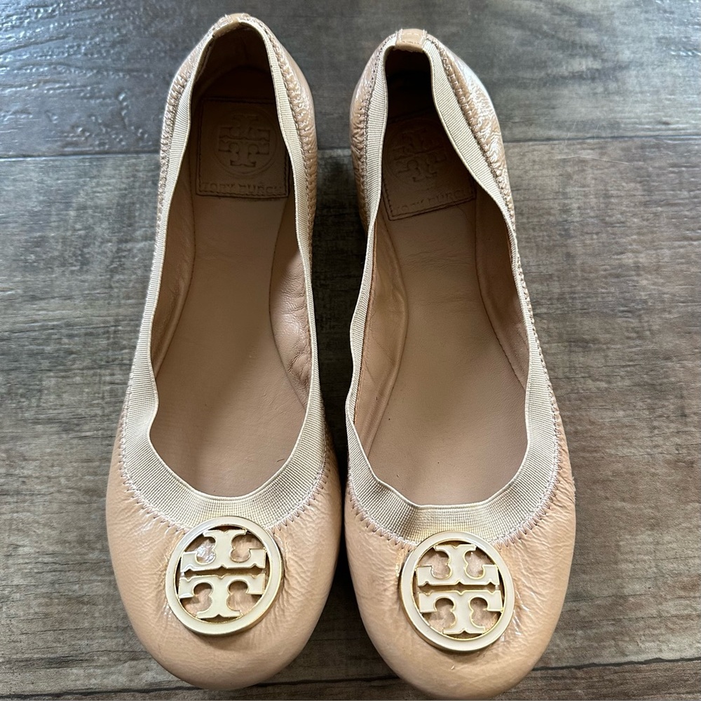 Tory Burch sand ballet flats - Picture 3 of 11